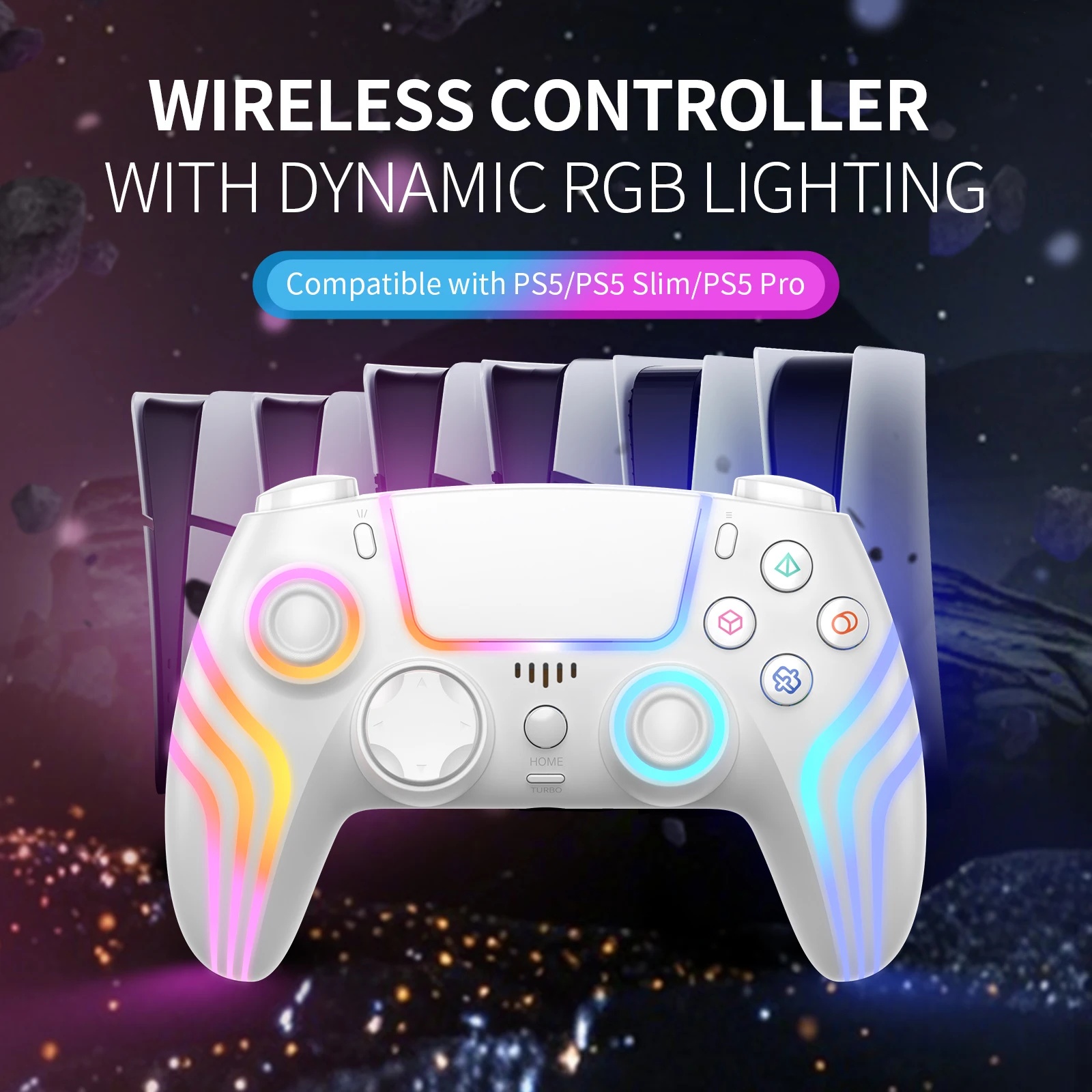 Gaming Keyboard Hall Effect - RGB LED Wireless Game Controller for