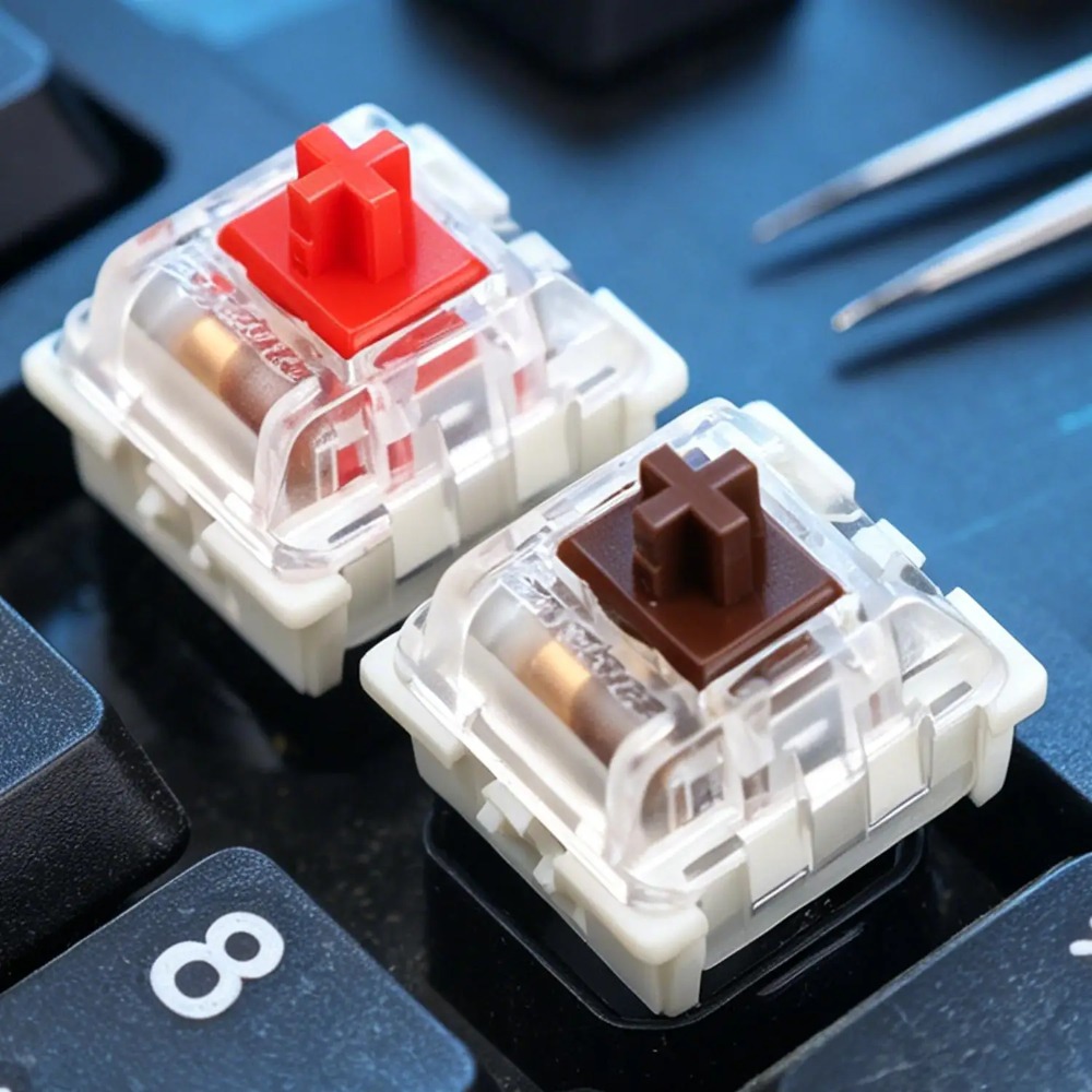 1-150Pcs 3 Pin DIY Mechanical  - Gaming Keyboard Blue 评论和价格