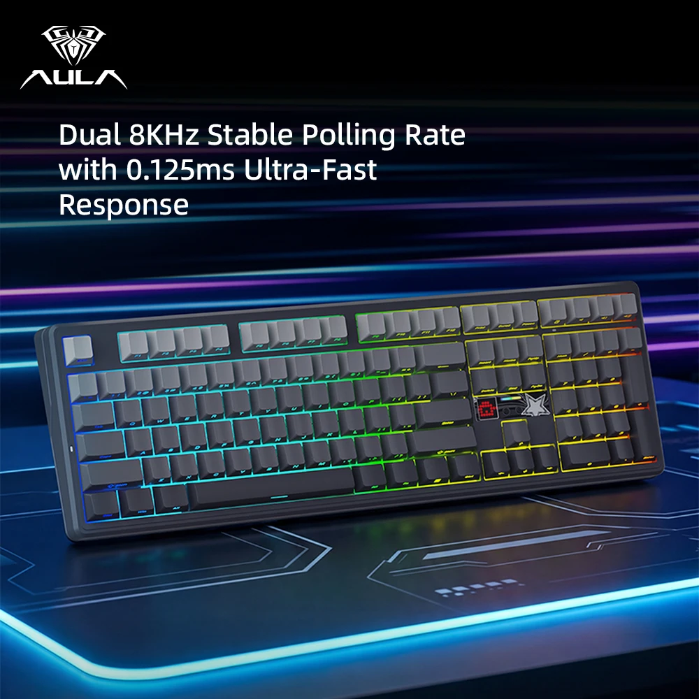 AULA F108 Pro V2 100% Layout M - Gaming Keyboard Hot Swappable 评论和价格