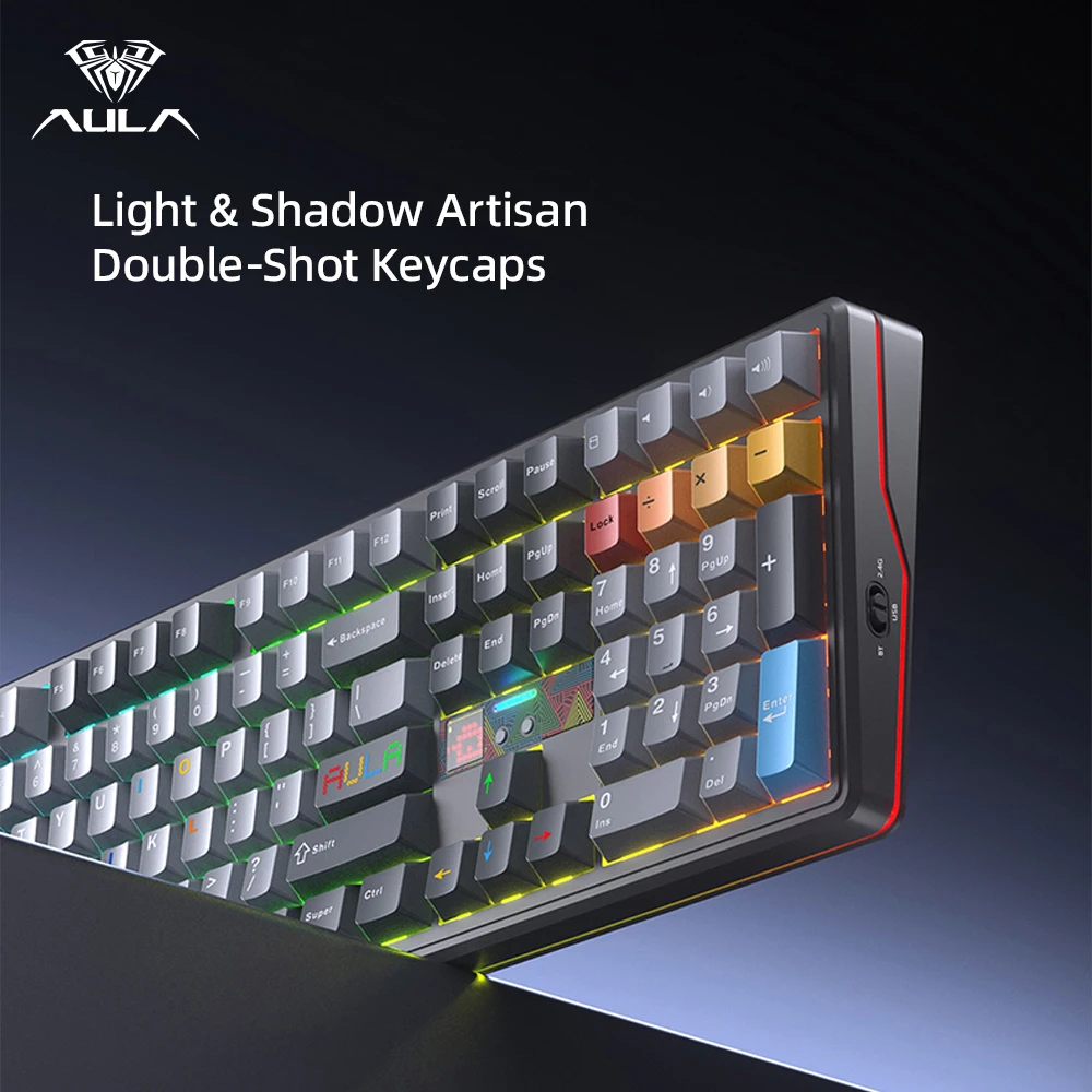 AULA F108 Pro V2 100% Layout M - Gaming Keyboard Hot Swappable 评论和价格