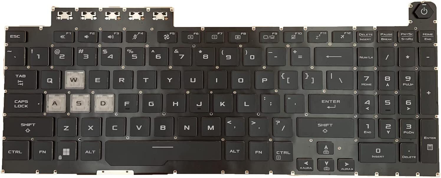 New for Asus TUF Gaming F17 FX - Gaming Keyboard Backlit 评论和价格