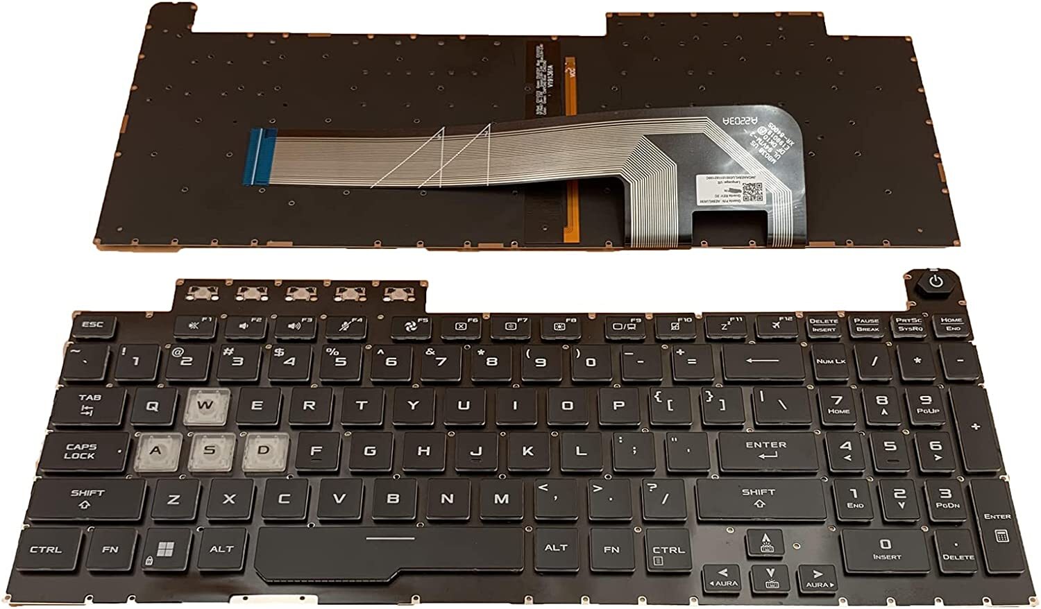 New for Asus TUF Gaming F17 FX - Gaming Keyboard Backlit 评论和价格