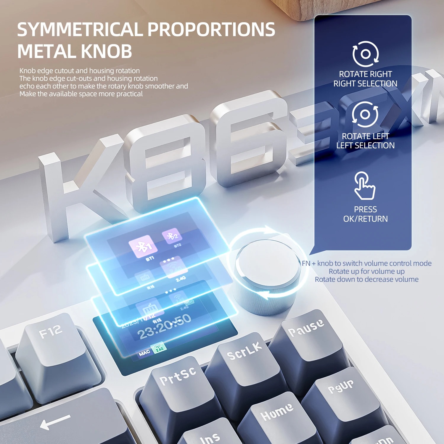 ATTACK SHARK K86 Wireless Tri- - Gaming Keyboard Hot Swappable 评论和价格