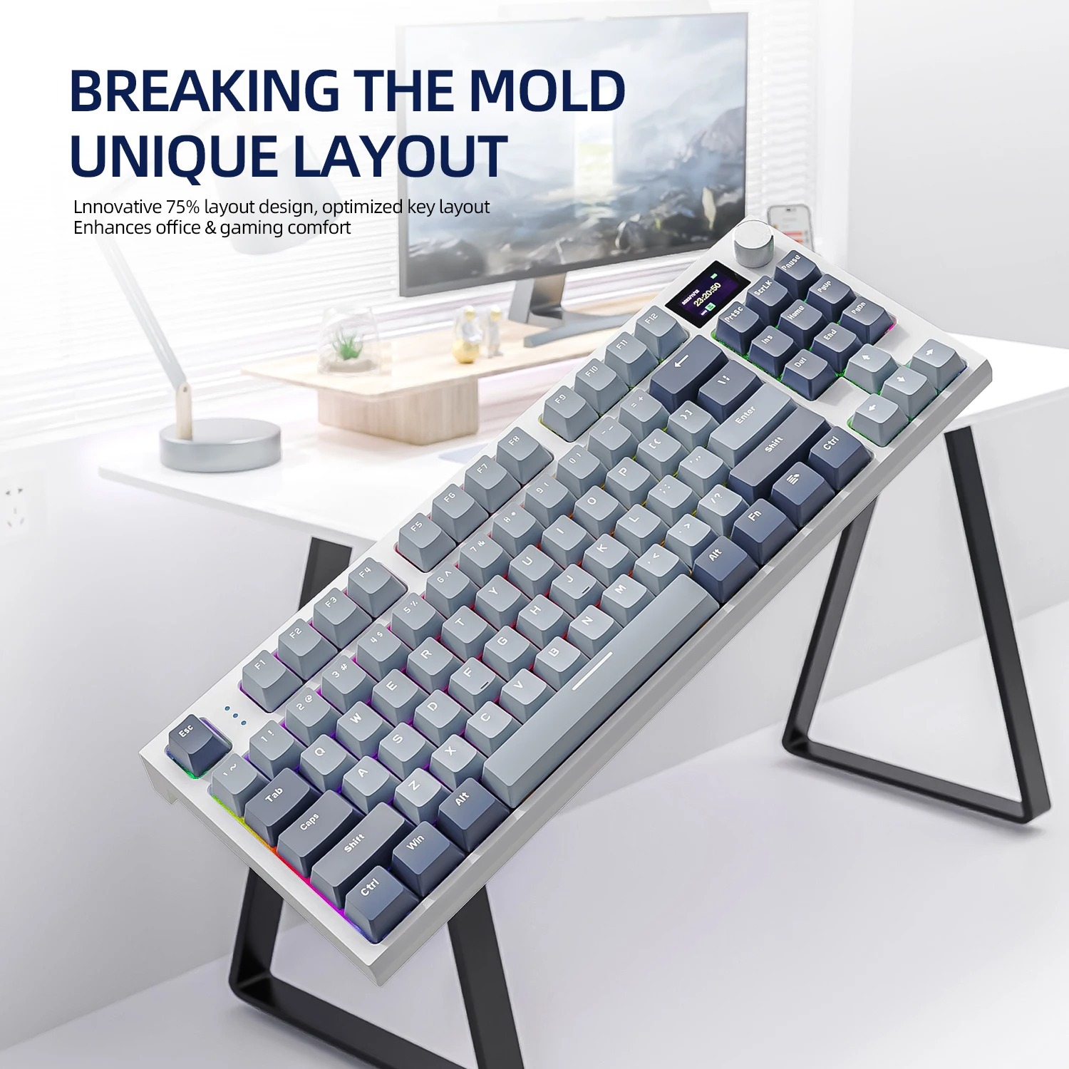 ATTACK SHARK K86 Wireless Tri- - Gaming Keyboard Hot Swappable 评论和价格