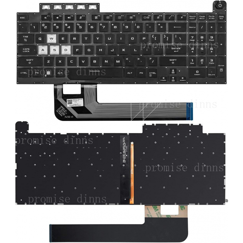 M   US Keyboard for Asus TUF G - Gaming Keyboard Backlit 评论和价格
