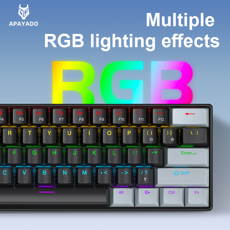 APAYADO K61 Mini Mechanical Ke - Gaming Keyboard Blue 评论和价格