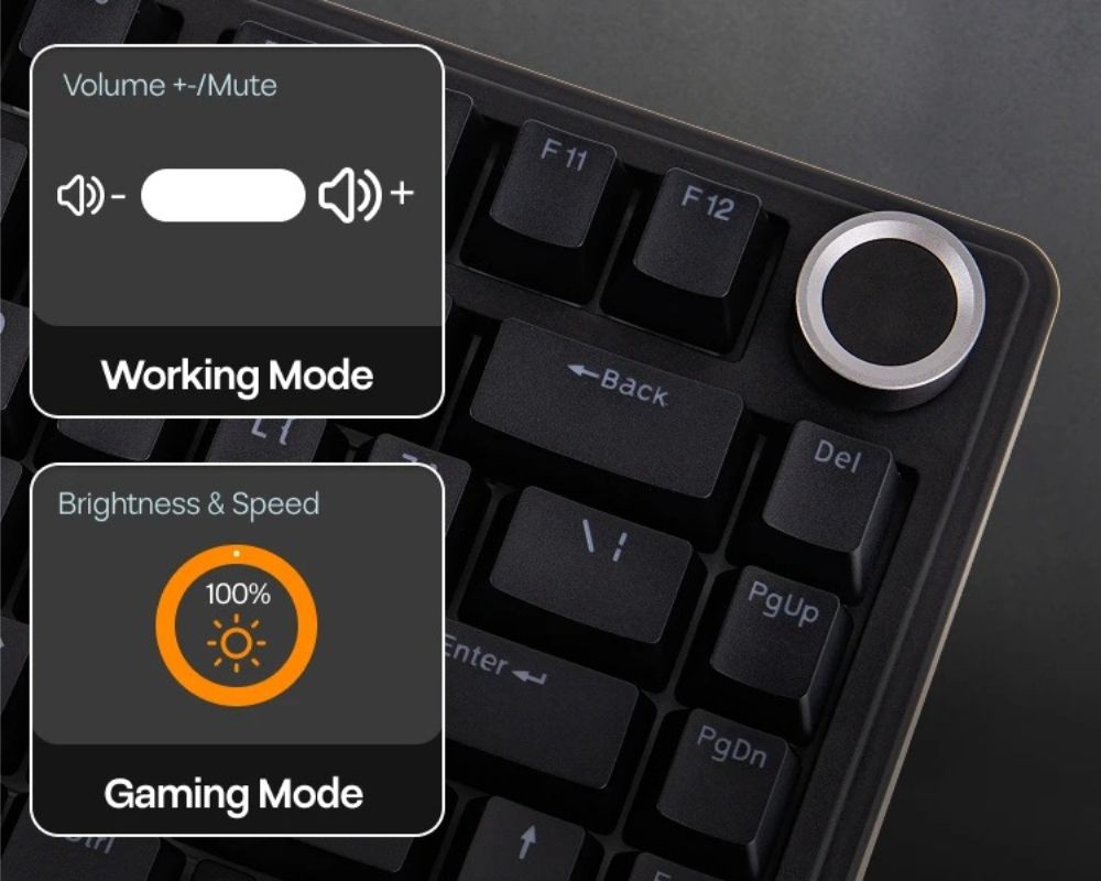 AULA F75 Wired Gaming Keyboard - Gaming Keyboard Hot Swappable 评论和价格