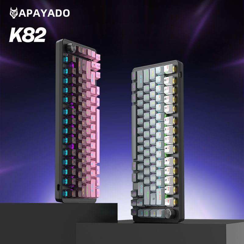 75% K82 Wired Mechanical Keybo - Gaming Keyboard Hot Swappable 评论和价格