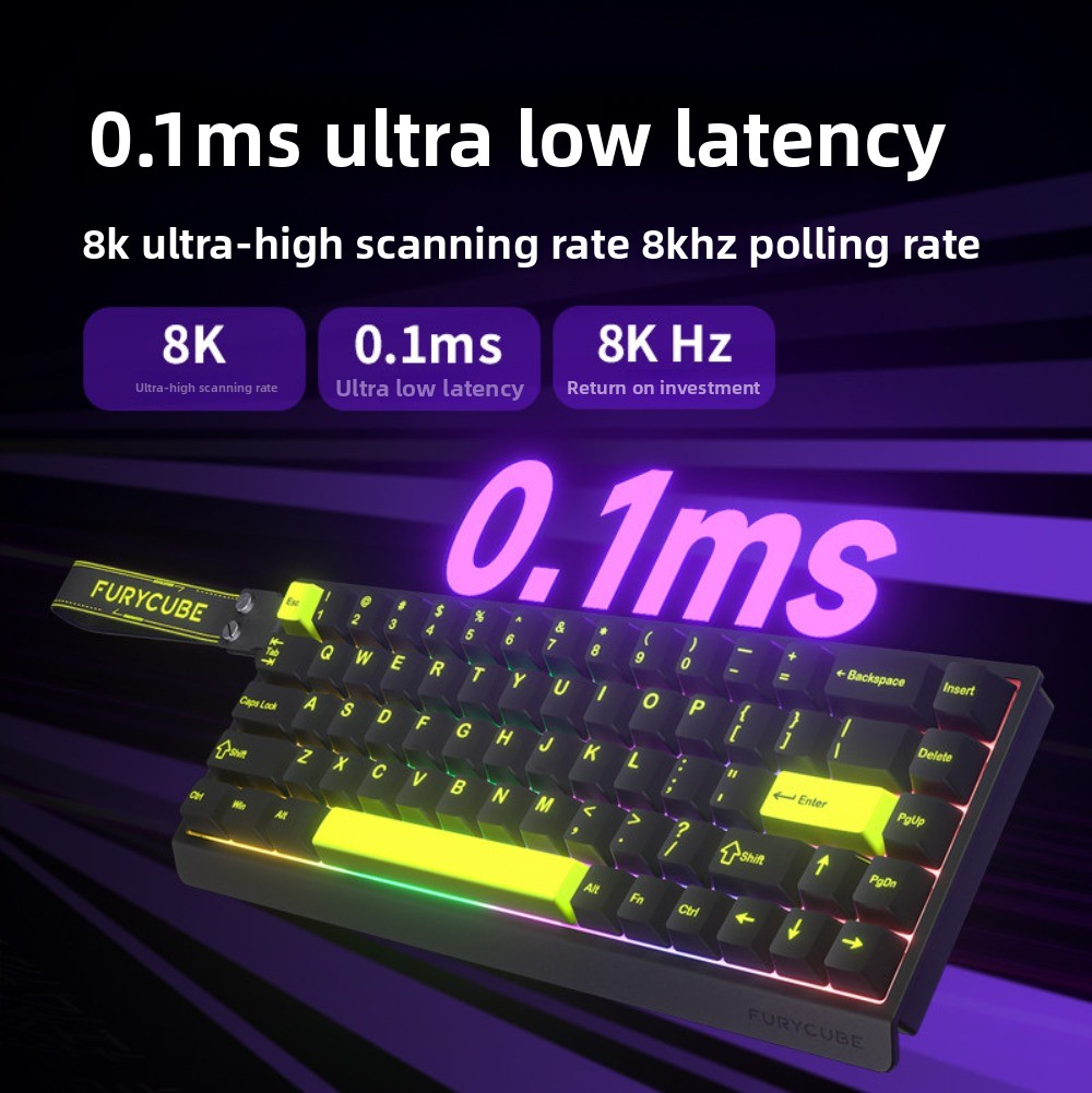 FURYCUBE M68HE Magnetic Switch - Gaming Keyboard Hall Effect Switches 评论和价格