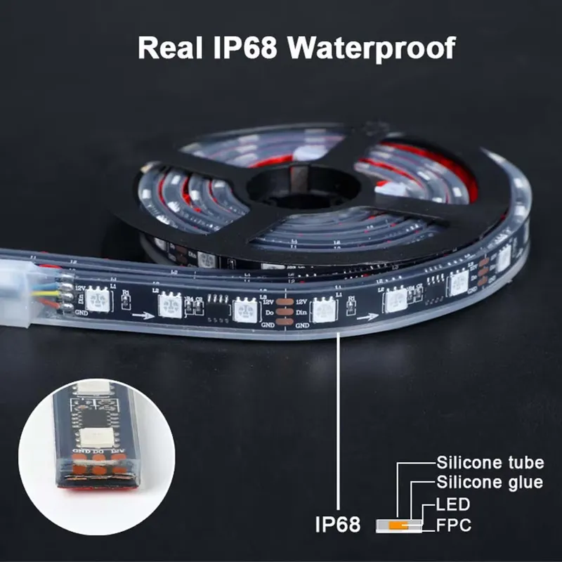 3 Years Warranty RGB+IC Car Un - Rgb Underglow Strip 评论和价格