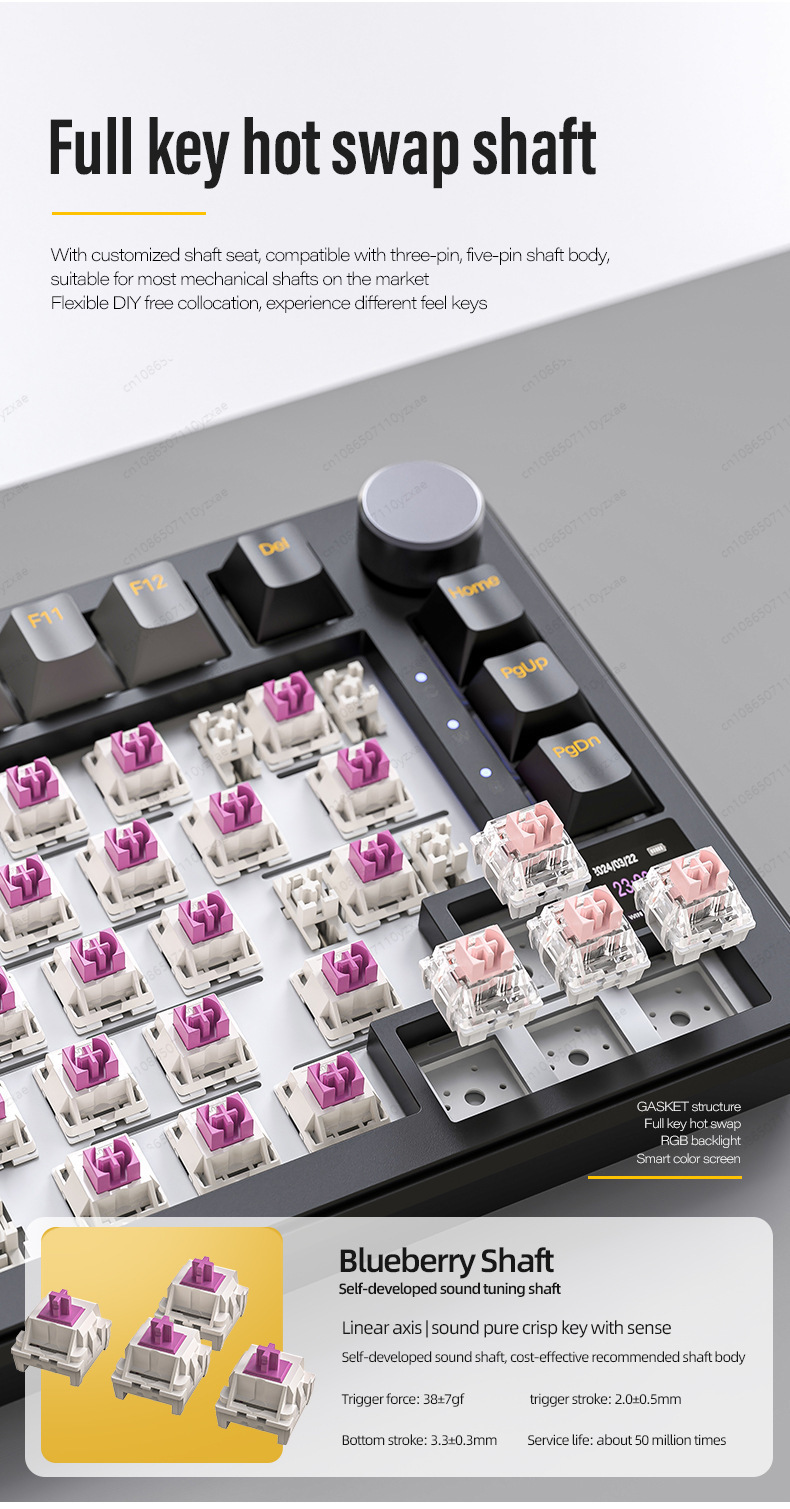 2024 New AL66 Mechanical Keybo - Gaming Keyboard Hot Swappable 评论和价格