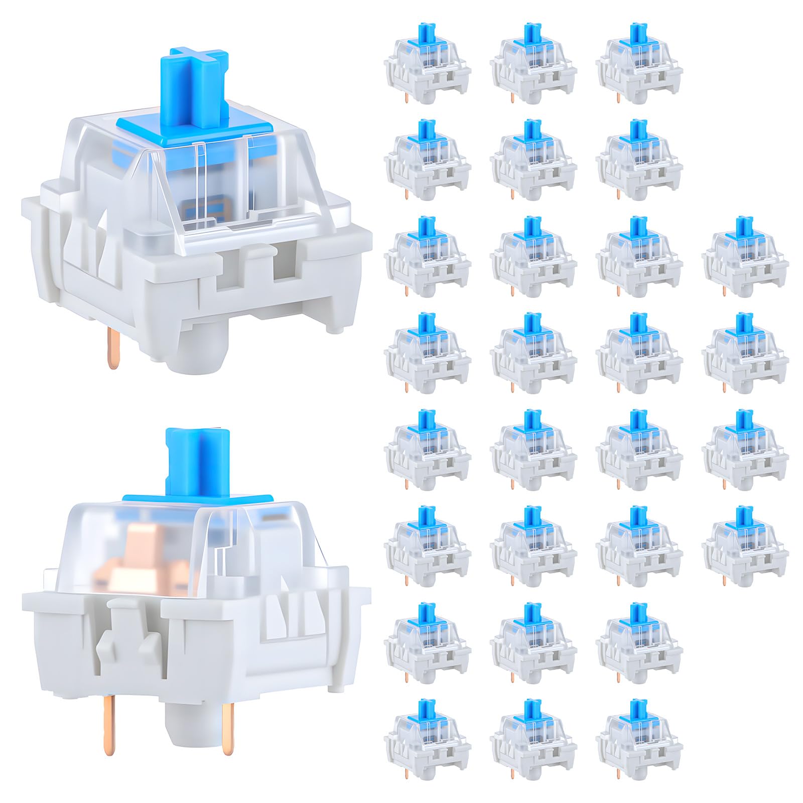 30 PCS Mechanical Keyboard Swi - Gaming Keyboard Blue 评论和价格
