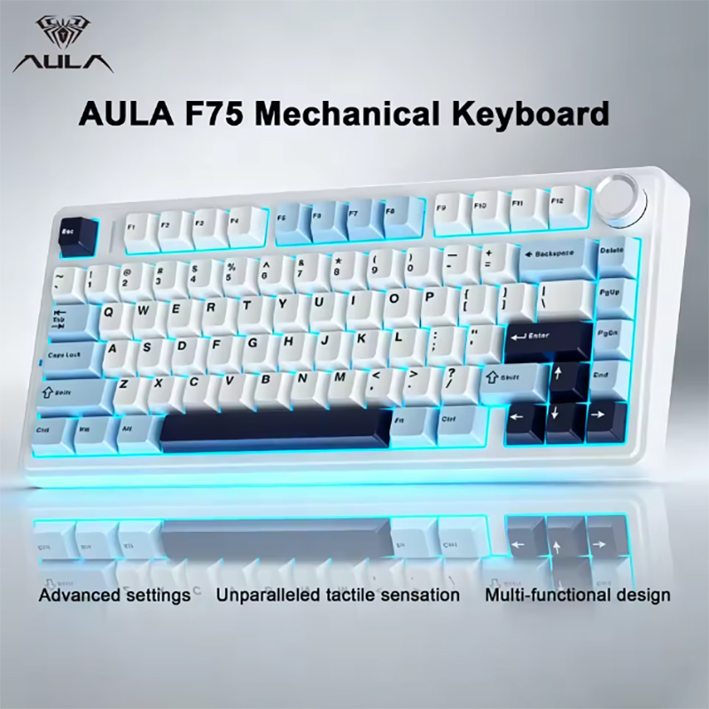 AULA F75 75% Wireless Mechanic - Gaming Keyboard Hot Swappable 评论和价格