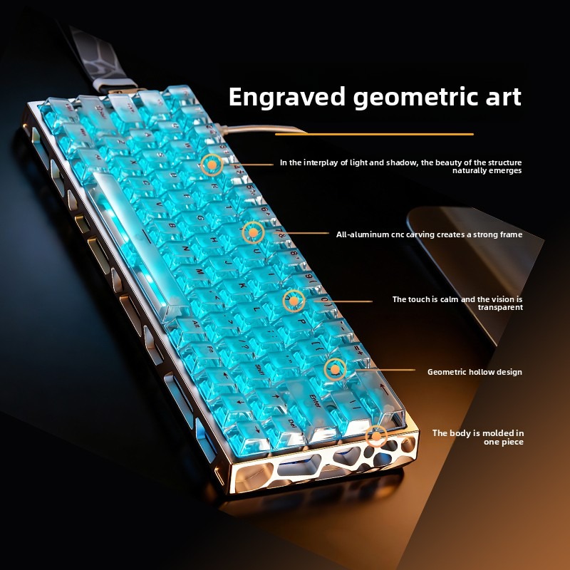 IROK MG63 CNC Aluminum Magneti - Gaming Keyboard Hall Effect Switches 评论和价格