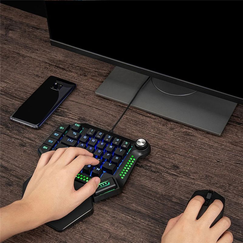 AEF6-One-Handed Mechanical Gam - Gaming Keyboard Training 评论和价格